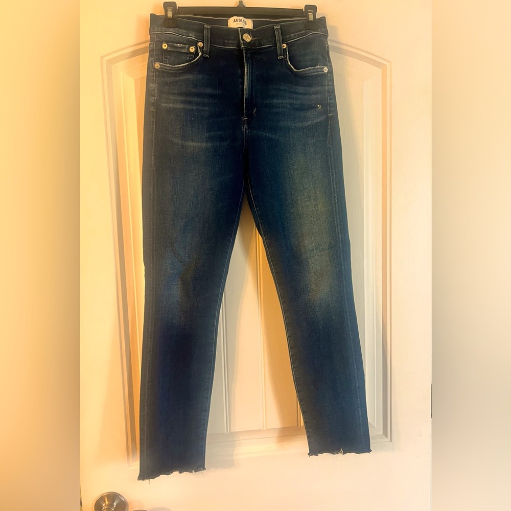 Agolde Blue Skinny Jeans with Vintage Appeal size 27